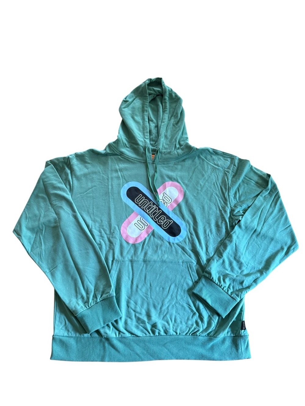 Designs Untitled Green Hoodie with Drawstring